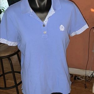 LTL ralph Lauren Active blue polo top size large